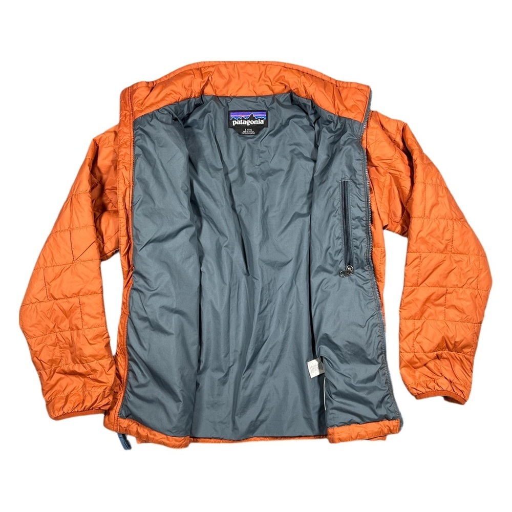 Patagonia Nano Puff Jacket Orange Youth Large (12) Lightweight Insulated Coat - Picture 3 of 6